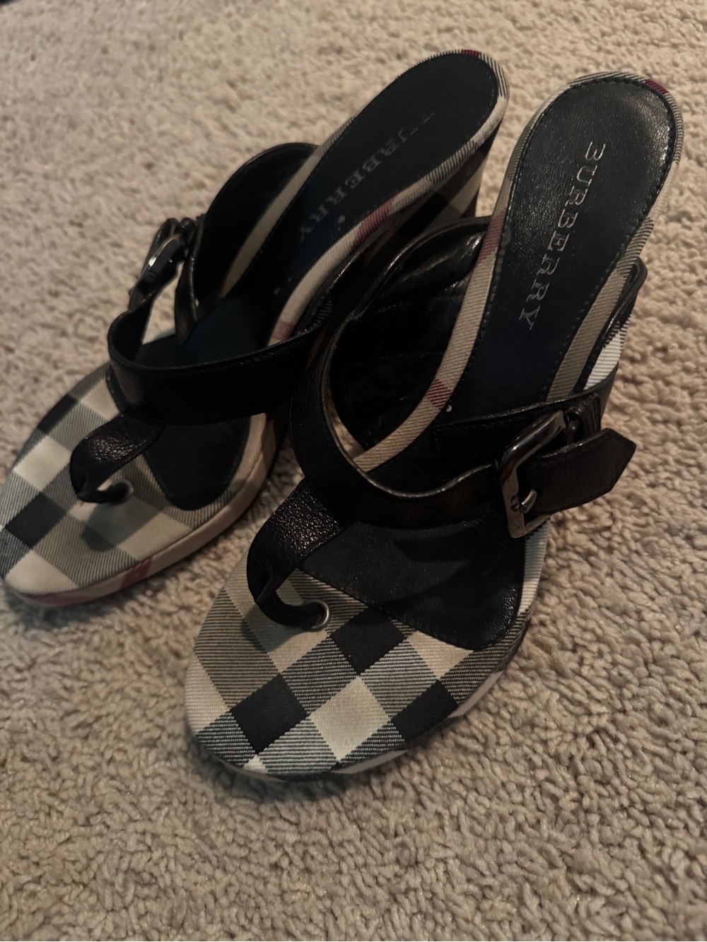 Burberry Wedge Sandals - Picture 4 of 10